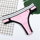 thumbnail image 3 of Braguita cintura alta Gibobby Encaje ganchillo bragas con cordones rosa L, 3 of 5