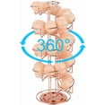 thumbnail image 3 of Spiral Design Metal Egg Skelter Dispenser Rack, Rose Gold, 3 of 7