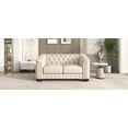 thumbnail image 3 of Modern 64.3" Velvet Loveseat Sofa for Living Room or Bedroom - Thick Removable Cushion, 3 of 26