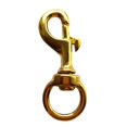 thumbnail image 2 of Almencla Solid Brass Swivel Snap Hook Clip Key Holder Key Chain 18x 59mm, 2 of 6