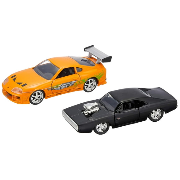 Vehículo fundido a presión Jada Toys Fast & Furious 1:32 Dodge Charger R/T de Dom's y Toyota Supra de Brian