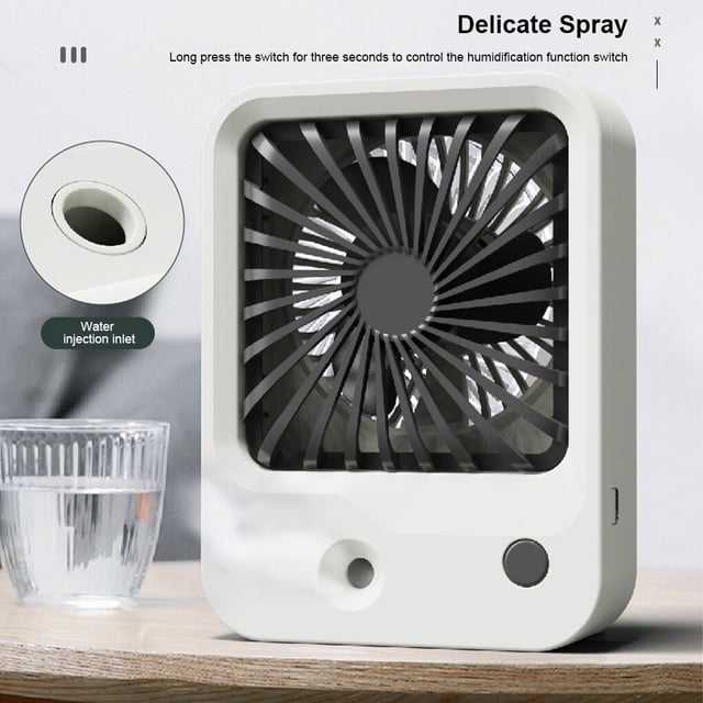 VONKY Spray Misting Fan 3 Gear Handheld Rechargeable Portable Travel Air Fans Moisturizing Cooling Humidifier Personal Mister Green