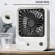 thumbnail image 3 of Yuarrent Mini ventilador de nebulización 3 engranajes ventiladores de aire portátiles recargables de mano humidificación humidificador de Humidificadores Gris, 3 of 6