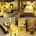 thumbnail image 5 of MOJINO DIY Miniature House Kit,Book Nook Kits for Adults to Build,Wooden Dollhouse Making Kit with Furniture, Valentine's Gift Romantic Decor, 5 of 5