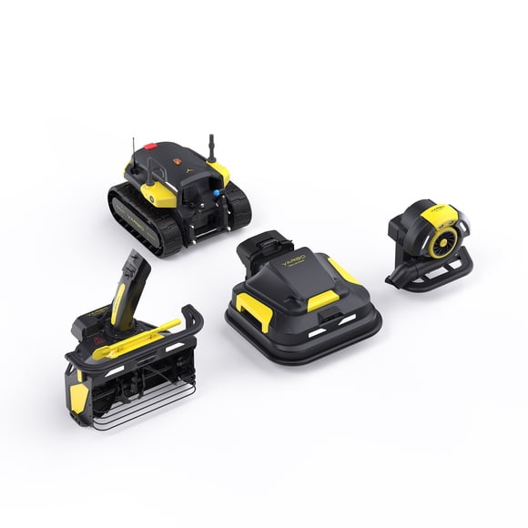 YARBO 4-in-1 Modular Robot, Snow Blower, Lawn Mower, and Blower with Auto-Charging, AI Multi-Zone Mapping & RTK for Navigation