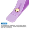 thumbnail image 4 of Uxcell 2 Pcs Phone Loop Finger Holder Silicone Phone Strap Grip Holder for Most Smartphones Purple, 4 of 6