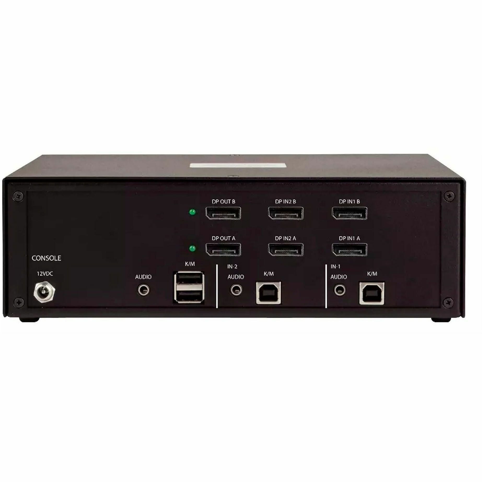 StarTech Secure 2-Port Dual-Monitor KVM Switch, DisplayPort, 4K 30Hz, NIAP 4.0, Metal Housing, Made in the USA - Securely control two DP desktops or servers from one mouse, keyboard, and two 4K 60H...