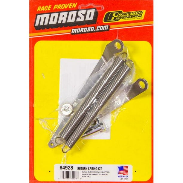 Moroso 64928 Throttle Return Spring Kit for Tall Version