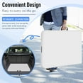 thumbnail image 5 of BIQWBIC 6ft Folding Table, Heavy Duty Foldable Table with Handle, Portable Fold-in-Half Utility Tables for Indoor & Outdoor Use Perfect for Camping BBQ Party Wedding Market Events, White, 5 of 8