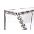 thumbnail image 4 of JC MAN Makeup Organizer Glass Large 4 Tier Brass Metal Cosmetic Storage Cube for Makeup, Brushes, Perfumes, Skincare (Trapezoid), 4 of 7