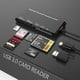 thumbnail image 1 of Lector de tarjetas multifunción USB 3.0, lector de tarjetas CF/XD/MS/SD/TF, siete en uno, 1 of 4