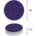 thumbnail image 1 of FMSHPON Halloween Theme Pumpkin Ghost and Castle Purple Set of 4 Round Coaster for Drinks, Absorbent Ceramic Stone Coasters Cup Mat with Cork Base for Home Kitchen Room Coffee Table Bar Decor, 1 of 6