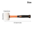 thumbnail image 2 of Rubber Mallet Fibreglass Handle Tile Mallet Solid Rubber Flooring Installation White Fangkenuo, 2 of 9