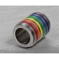 thumbnail image 4 of Stainless Steel Gay Lesbian Lgbt Tag Pendant Chain Necklace - Rainbow Pride---Product code 30434, 4 of 5