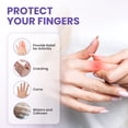 thumbnail image 7 of Kimihome 20 PCS Gel Finger Sleeve Protectors - Silicone Finger Sleeves with Lavender Extract - Finger Cots Bandages Provide Relief for Finger Cracking, Corns, Blisters and Calluses Protect (Purple), 7 of 7