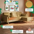thumbnail image 3 of Sala Modular Reversible De Lino Mostaza Modelo Carlton, 3 of 13