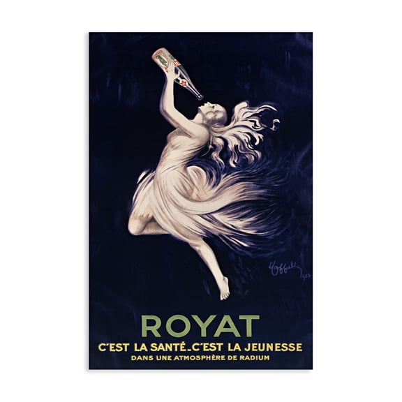 Stupell Industries Eclectic Royat 1923 Advertisement Canvas Art, 16 x 24, by Leonetto Cappiello