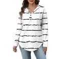 thumbnail image 6 of YueHuiYing Women's Hoodies Long Sleeve Sweatshirts Drawstring Pullover Tops with Pocket Casual Loose Blouses Tunic, 6 of 6