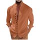 thumbnail image 1 of New Men's Retro Cotton Linen Casual Loose Fitting Long Sleeved Shirt M, 1 of 5
