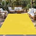 thumbnail image 3 of Fsddascl Yellow Outdoor Rug for Patio/Deck/Porch, Non-Slip Large Area Rug 6 x 9 Ft, Pure Yellow Indoor Outdoor Rugs Washable Area Rugs, Reversible Camping Rug Carpet Runner, 3 of 5