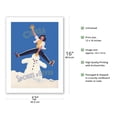 thumbnail image 2 of Chrea Algeria - Winter Sports (Sports D'Hiver) - Algerian State Railways (Chemin de Fer Algeriens) - Vintage Travel Poster by F. Crespo c.1947 - Bamboo Fine Art 290gsm Paper (Unframed) 12x16in, 2 of 4