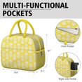 thumbnail image 6 of Lunch Bag Lunch Box for Women Reusable Insulated Lunch Bags,Water-Resistant Pineapple Pattern Cooler Lunch Tote Bag, Large Capacity for Work Travel Picnic, 6 of 6