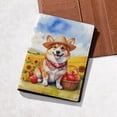 thumbnail image 5 of Vintage Corgi Says Hello Mother's Day Summer Sunflower Field Travel Passport Wallet Welsh Corgi Dog Lover Gifts Idea PU Leather Passport Holder Cover - 12005, 5 of 5
