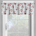 thumbnail image 4 of Ambesonne Romantic Valance & Curtain, Spring Flowers Roses, 55"x30", Almond Green Pale Pink, 4 of 6