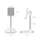 thumbnail image 3 of ERQVHQV Soporte para teléfono, Soporte para tableta, Soporte para teléfono de escritorio portátil ajustable Soporte de mesa para iPhone 14/13/12/11/XR, iPad, Galaxy S20/S10, Huawei, etc. oso de fresa Electrónica, 3 of 5