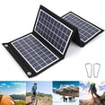 thumbnail image 1 of Cargador Solar Plegable, panel solar Portátil de 30 W Eco Friendly 5V Con Salidas USB Duales para exteriores, 1 of 7