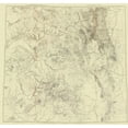 thumbnail image 2 of USGS 12x12 Black Ornate Wood Framed with Double Matting Museum Art Print Titled - Colorado Utah New Mexico - USGS 1881, 2 of 4