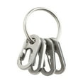 thumbnail image 2 of Nite Ize KeyRing MicroLink - Keychain Ring with Small Carabiners - Key Holder & Organizer Accessories - Heavy-Duty & Stainless Steel S-Biner Key Clips with Key Ring - 2 Pack, 2 of 8