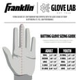 thumbnail image 6 of Franklin Sports MLB Batting Gloves - CFX Pro Adult Men's + Youth Batting Gloves Pair - Baseball + Softball Gloves - Gray/Navy - Adult Medium, 6 of 8