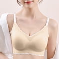 thumbnail image 2 of XFHLMJFF Breathable Bra For Women Everyday Bralette Front Side Buckle Lace Edge Without Steel Ring Movement Seamless Gathering Adjustment Yoga Sleep Stylish Underwear, 2 of 9