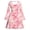pink gold marble print, variant on Lanbubble Girls Long Sleeve Dress Square Neck Bell Sleeve A-Line 13-14Y