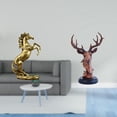 thumbnail image 2 of Majestuosa Escultura De Ciervo Equino Hecha A Mano, Figura De Animal, Decoración De Mesa, Artesanía Ligera De Resina Para Hoteles, Estanterías, Chimeneas, Mesitas De Noche, Escritorios., 2 of 8