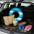 thumbnail image 2 of Yspwyqan Universal Car Trunk Mat 29" x 39", Butterfly Floral Anti-Slip Washable Cargo Liner, Stylish Auto Interior Accessory Fits Most Sedans SUVs Wagons, 2 of 7