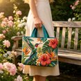 thumbnail image 2 of ZhangC Hummingbird Quilted Tote Bag for Women, 15.8x16.9 Inch Large Capacity Printed Shoulder Handbag, Lightweight Shopping Travel Purse with Inner Pocket, 2 of 6