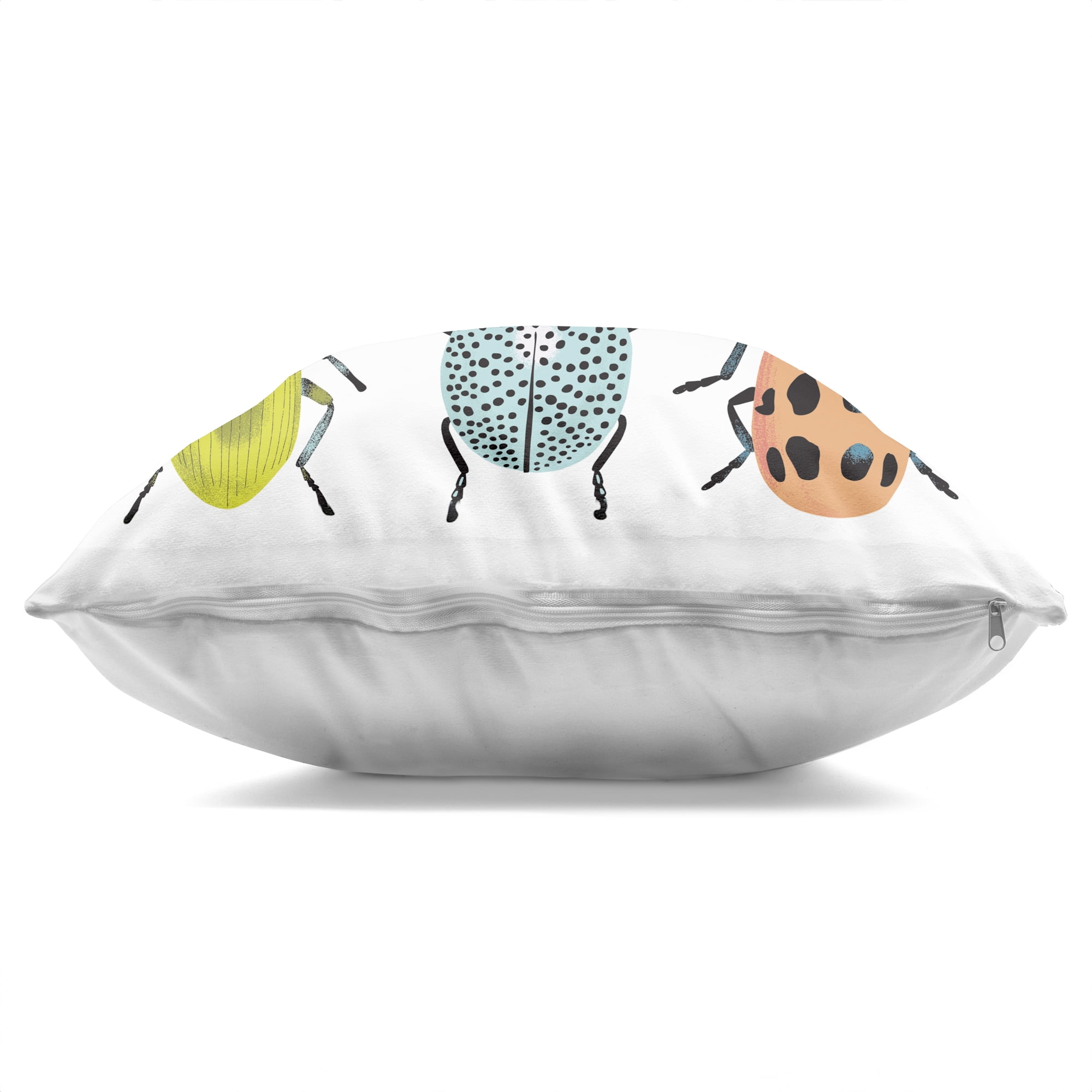 Stupell Industries Beetles & Bugs Collection Decorative Printed Throw Pillow, design by Metka Hiti, 18 x 7 x 18