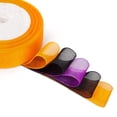 thumbnail image 2 of Cinta transparente de organza, 1 x 125 yardas, 5 rollos, regalo de Halloween, 2 of 7