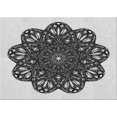 thumbnail image 1 of Ahgly Company Machine Washable Indoor Rectangle Transitional Black Area Rugs, 2' x 4', 1 of 7
