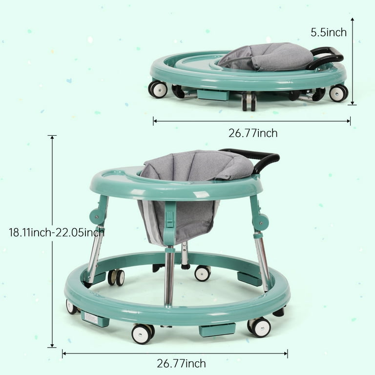 Poitik Baby Walker, 9 Adjustable Heights, 6-18 Months photo 7