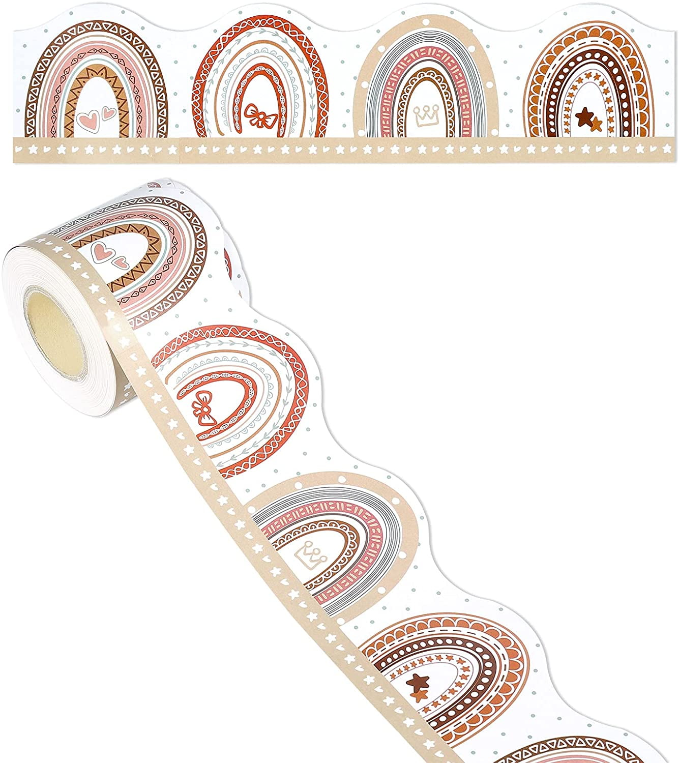 SAVITA 66 ft x 3in Bohemian Bulletin Board Borders Border Trim Paper