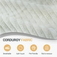 thumbnail image 4 of VelaForm modular sofa can be converted into an oversized sofa bed Free conversion sofa set flexible configuration, soft corduroy cloud velvet fabric two person combination-white, 4 of 7