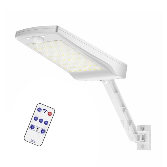 Billuyoard Lámpara solar Farol de carretera Iluminación exterior Instalación práctica Conveniencia Bajo consumo Ahorro de energía Alto brillo Control Iluminación y accesorios Blanco Billuyoard HA073597-02B