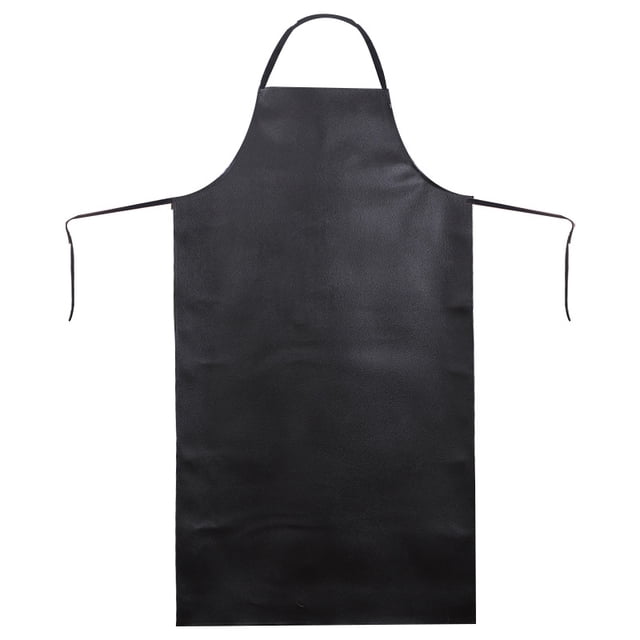 Delantal de cuero sin mangas para jardinería de cocina vegetal (negro-L) JAMW Sencillez