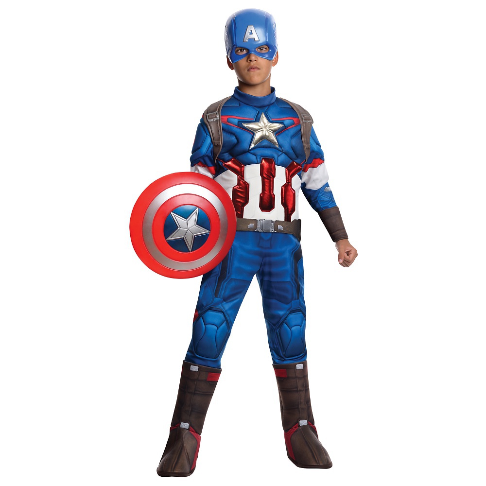 Deluxe Captain America Child Costume - Small - Walmart.com