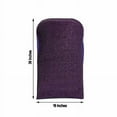 thumbnail image 6 of BalsaCircle Purple Solid Spandex Stretch Metallic Folding Chair Covers Slipcovers, 6 of 8