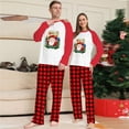 thumbnail image 6 of Odeerbi Christmas Pajamas For Family Matching Outfits 2024 Fashion Long Sleeves Men Plaid Printed Top+Pants Set, 6 of 7