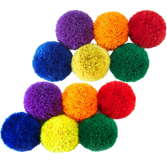 12pcs Playground Balls for Kids Soft Fleece Balls Handballs Dodgeball Kickball Kids Sports Games for Indoor Outdoor Games,Kids Toy Ball Creative Soft Fleece Balls Toy Outdoor Ball Game Toy
